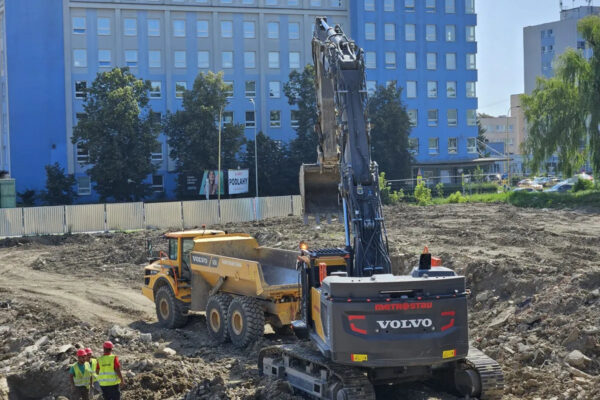 Ongoing work on the underground floor