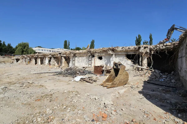 Ongoing work on the underground floor
