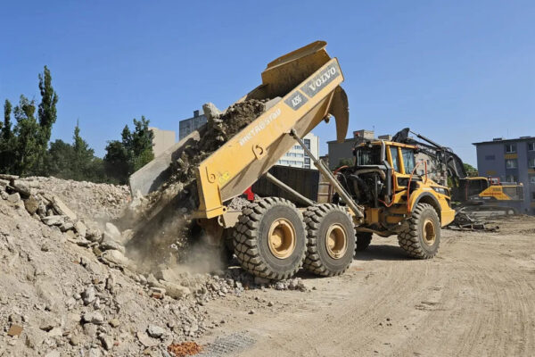 Ongoing work on the underground floor