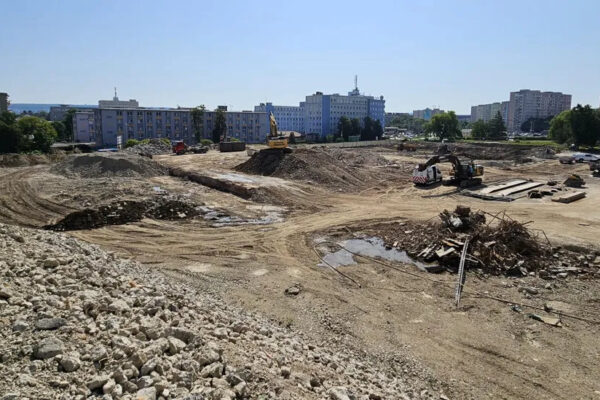 Ongoing work on the underground floor