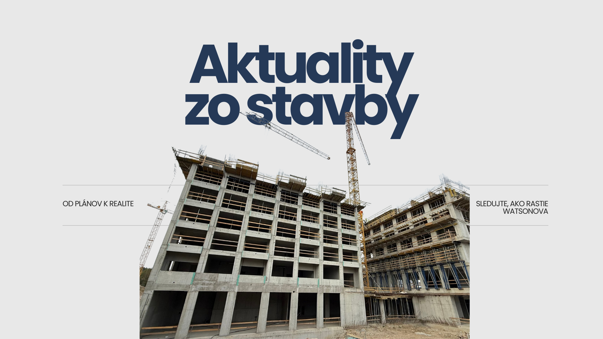 WatsoNova rastie: na siedmom podlaží pribúdajú steny, nižšie pokračujú rozvody