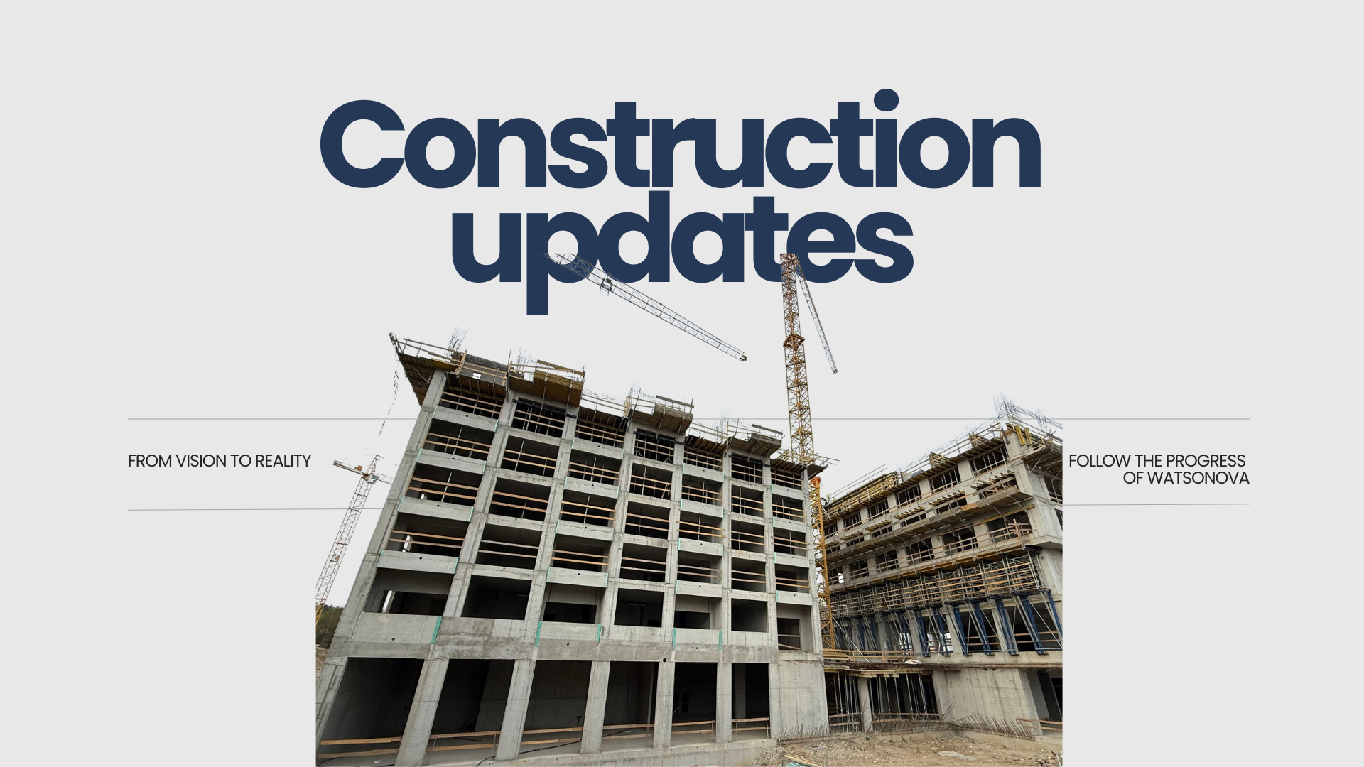 WatsoNova is growing: walls take shape on the seventh floor as service installations continue below